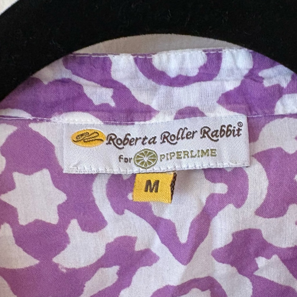 Roberta Roller Rabbit Irina Top Pleated Cotton Blouse - Picture 6 of 8